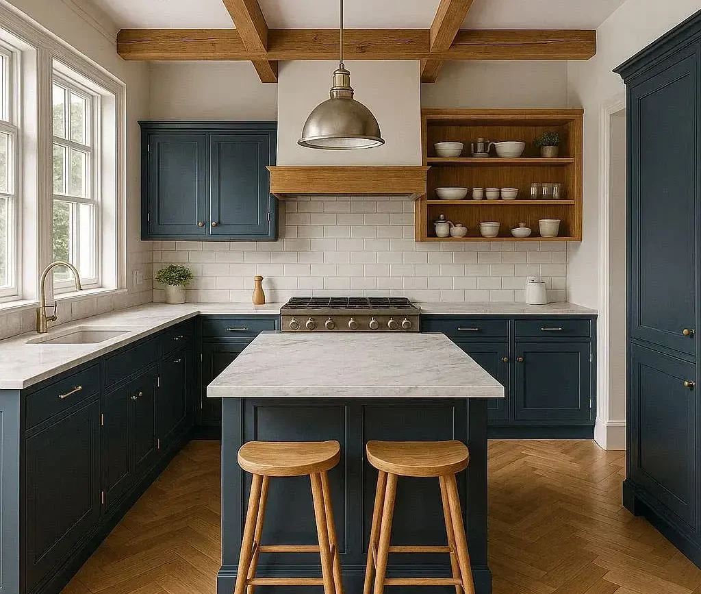 A custom kitchen with handmade cabinets and quality finishes